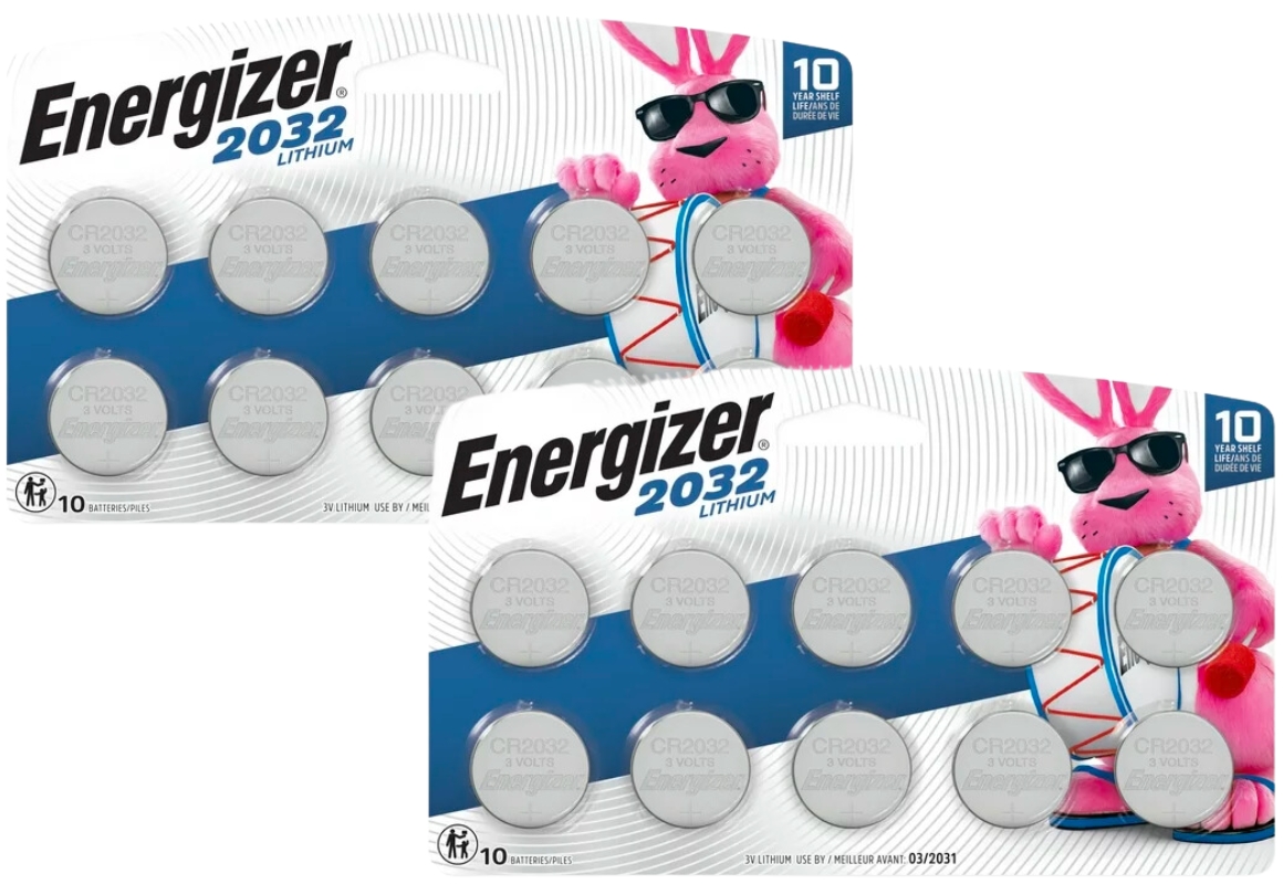 2 10-Pack Coin Batteries