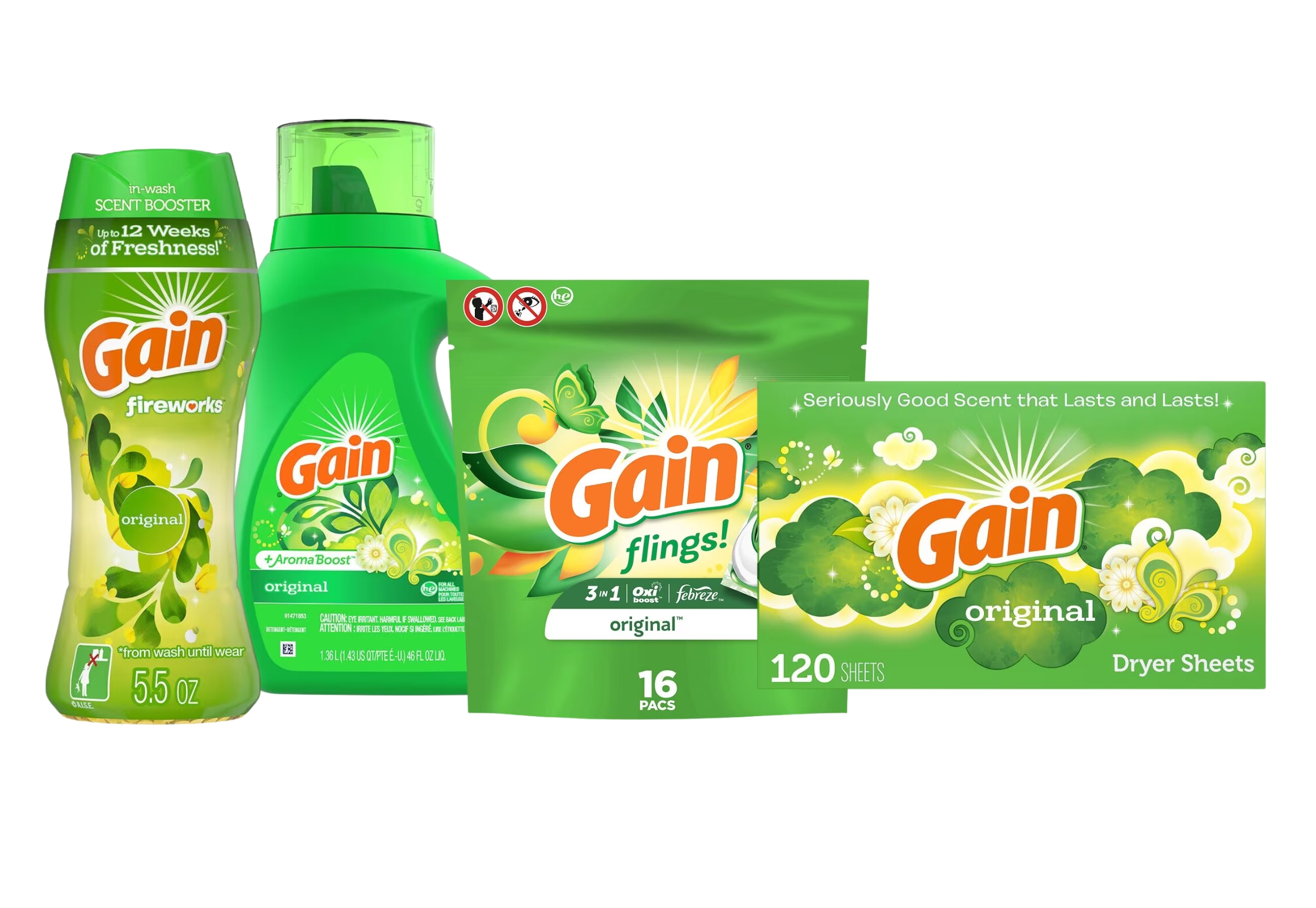 4 Gain Laundry Items