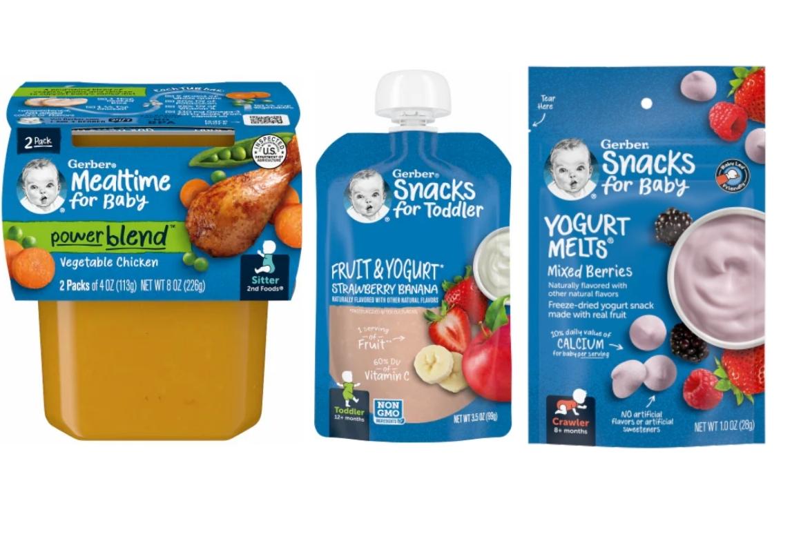 3 Gerber® Baby Food Items