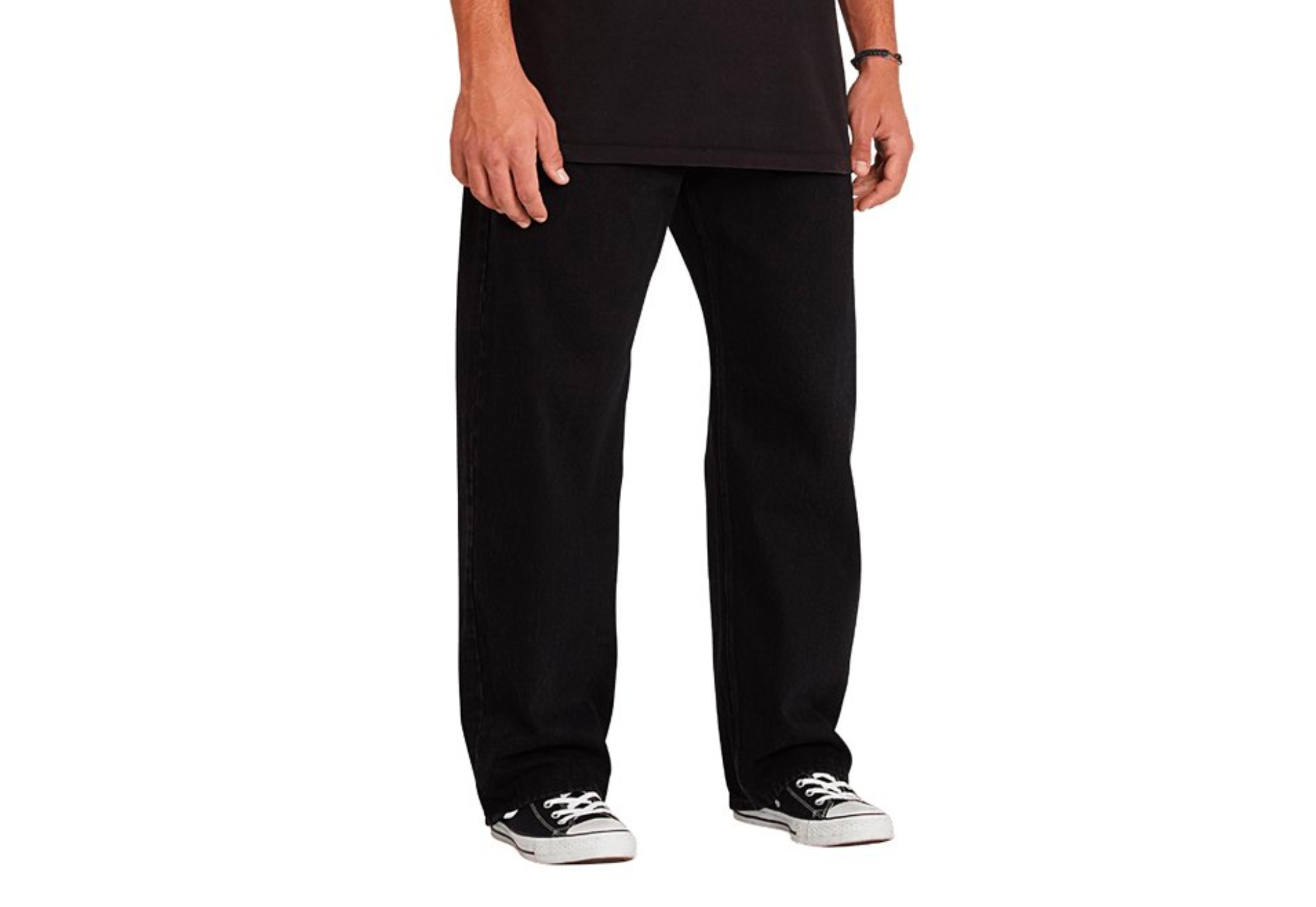 Volcom Men's Black Wide-Legged Pants