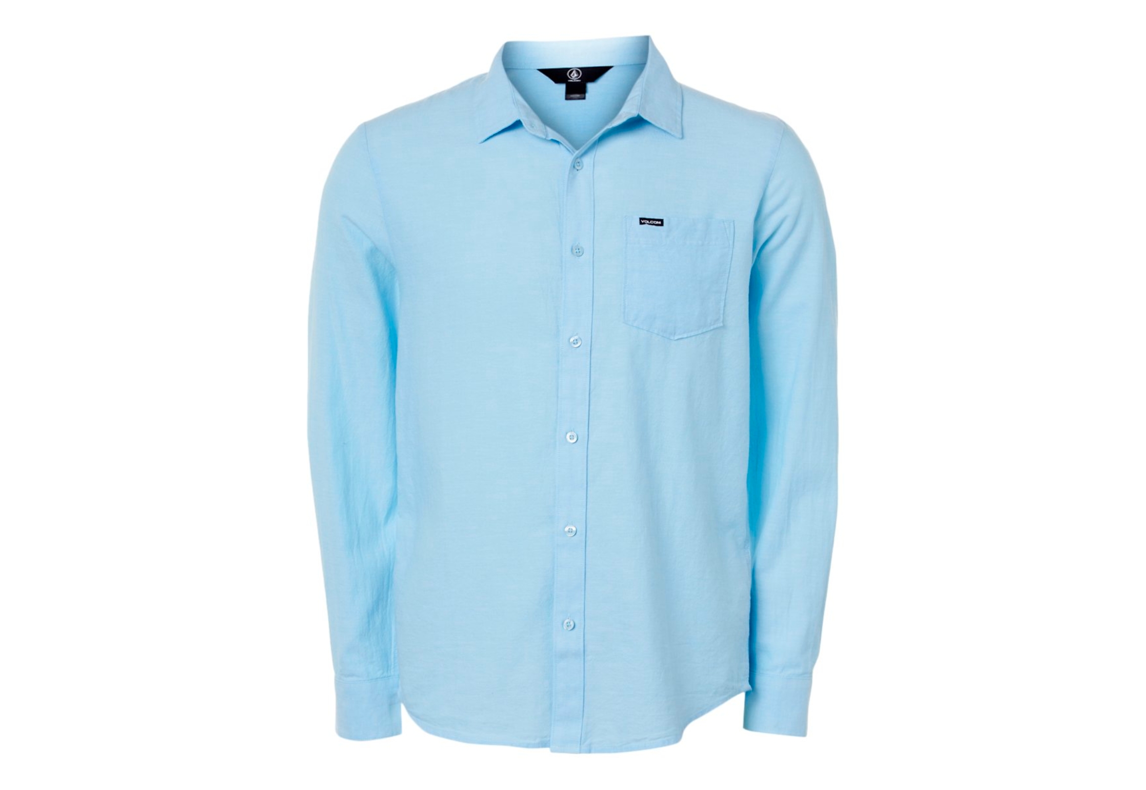 Volcom Men's Blue Button Up Shirt