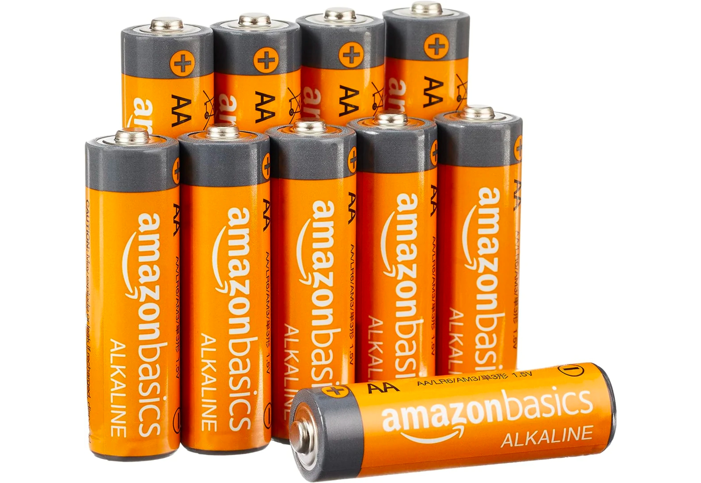 72-Pack AmazonBasics AA Alkaline Batteries