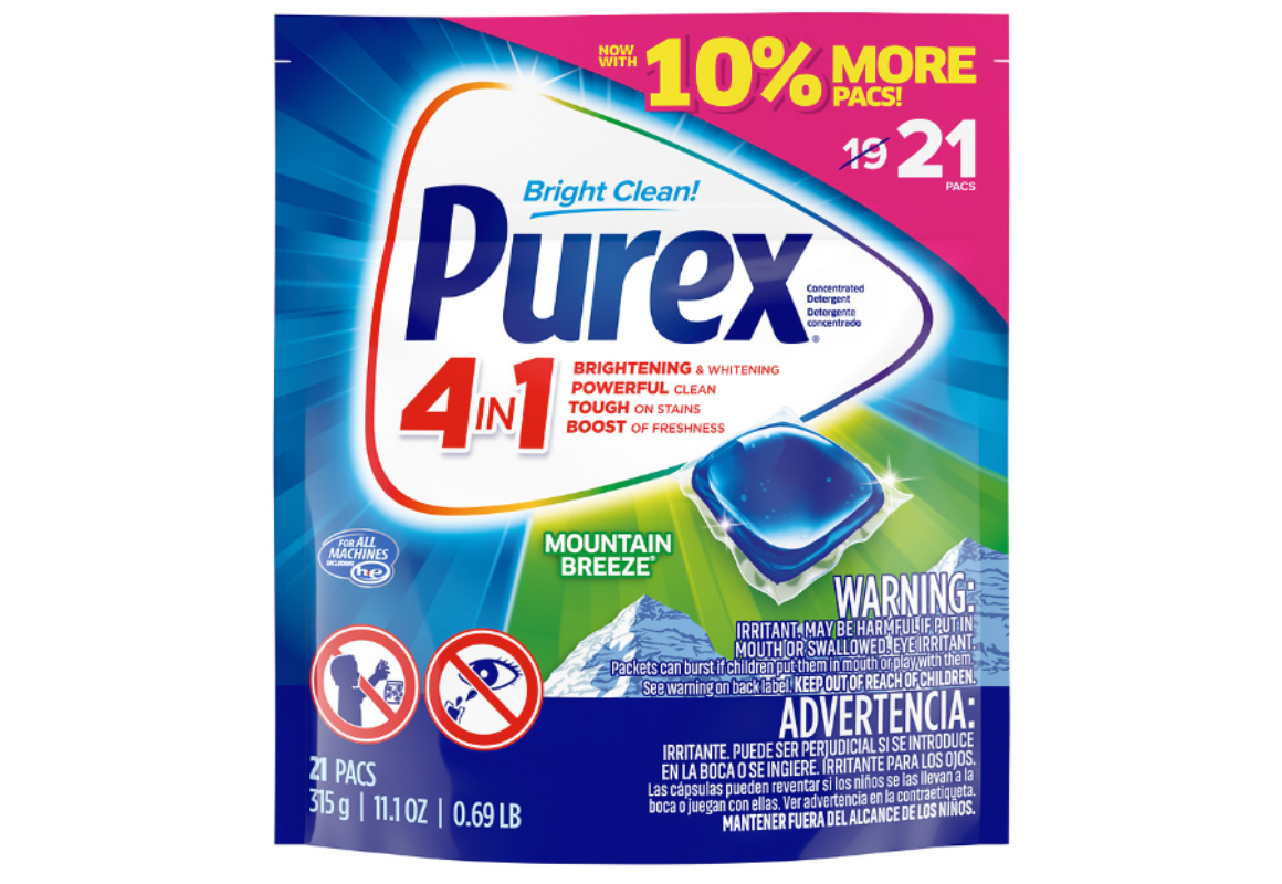 Purex Detergent Pacs
