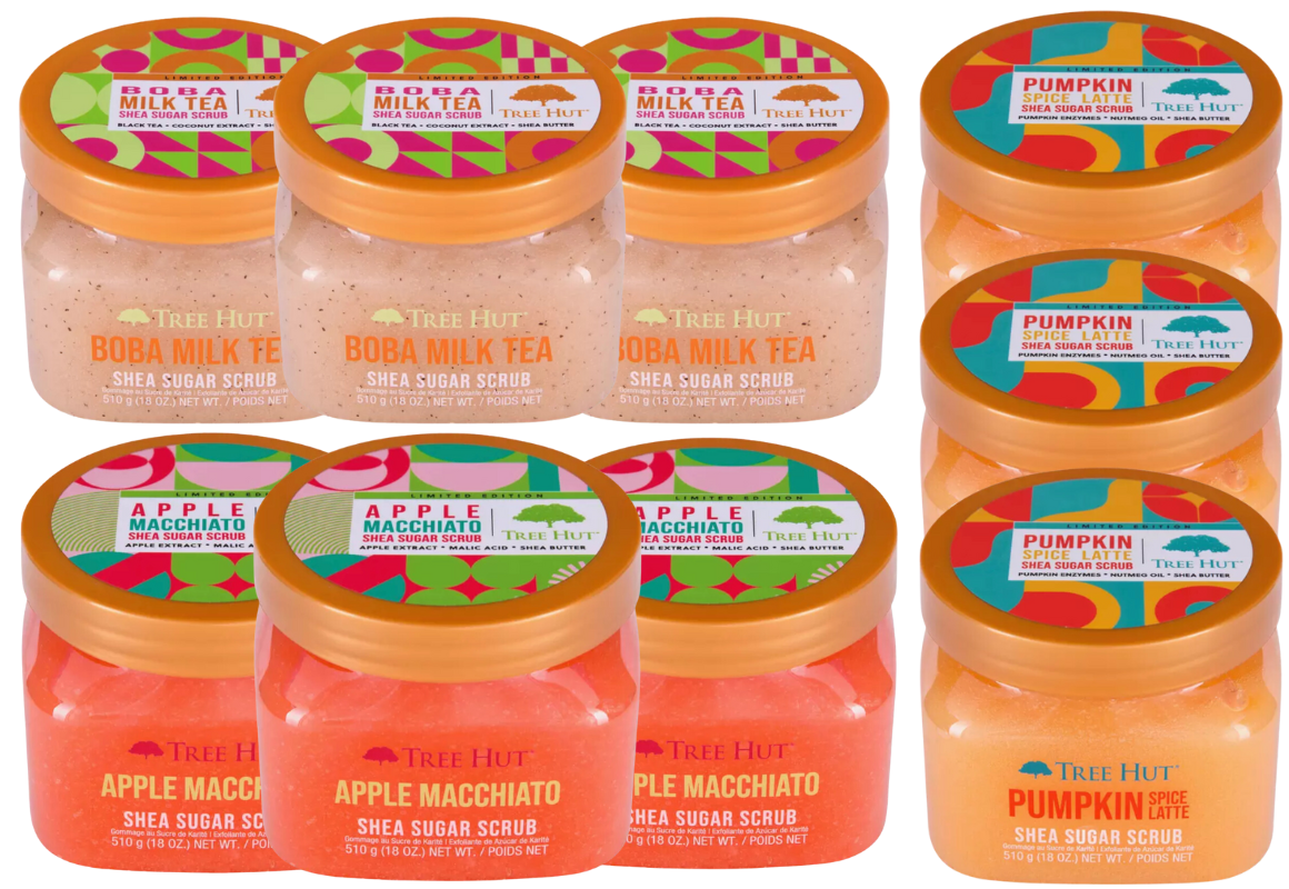 9 Tree Hut Body Scrubs