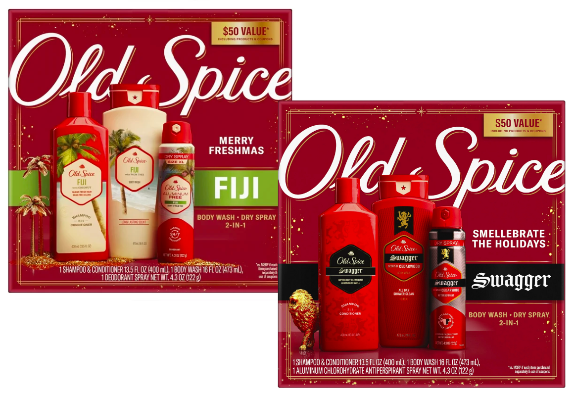 2 Old Spice Holiday Packs